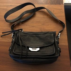 Rag & bone black small field messenger bag